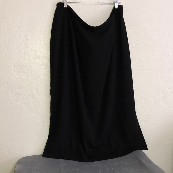Intriguing Threads Black Maxi Skirt size 24W - Picture 2 of 7